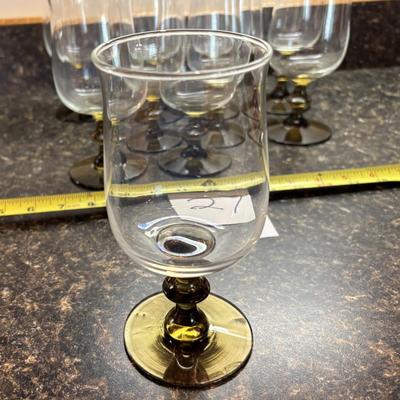 Vintage Libbey Tulip Wine Glass Lot