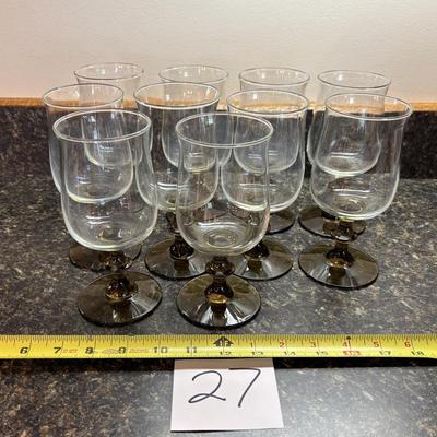 Vintage Libbey Tulip Wine Glass Lot