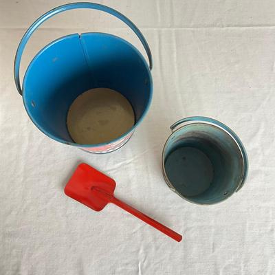 D929 Two Vintage Patriot T. Cohn Sand Pails