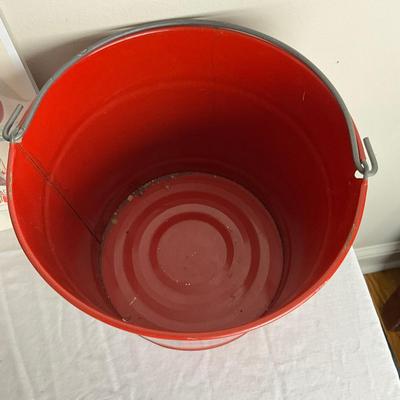 D948 Fire Bucket With Texas Co. Advertising
