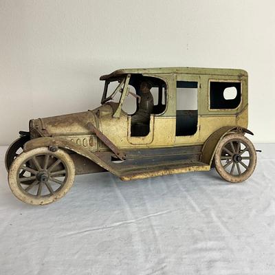 D950 1915 German Karl Bub Large Luxury Limousine Lithograph Tin
