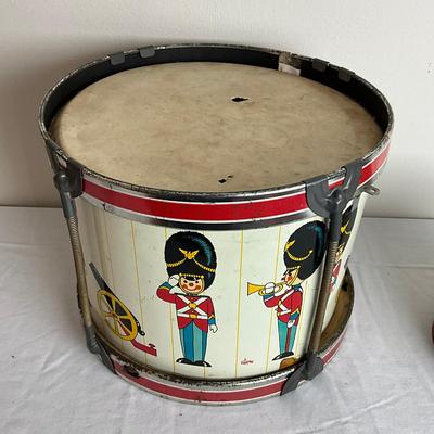 D952 Tin Toy Drums By Ohio Art And J. Chein