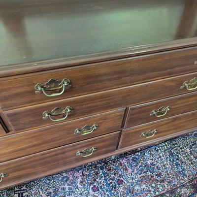 Solid Wild Black Cherry Virginia Galleries Furniture By Henkel Harris Winchester VA. 10 Drawer Dresser (BR2)