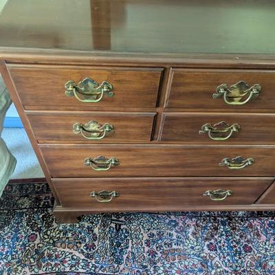Solid Wild Black Cherry Virginia Galleries Furniture By Henkel Harris Winchester VA. 10 Drawer Dresser (BR2)