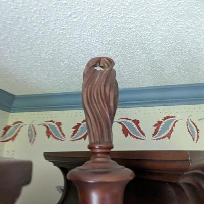 Queen Anne Philadelphia Bonnet Top Highboy From Genuine Mahogany Virginia Galleries Furniture By Henkel Harris Winchester VA. (BRR2)