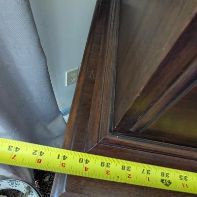 Queen Anne Philadelphia Bonnet Top Highboy From Genuine Mahogany Virginia Galleries Furniture By Henkel Harris Winchester VA. (BRR2)