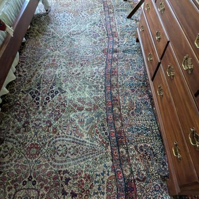 Large Oriental Area Rug Approx 136" x 222" Approx 75 Years Old Most Likely Wool (BR2)