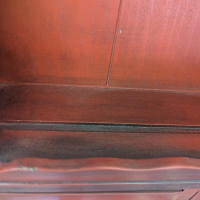 Vintage Wooden Spice Rack/Plate Holder 3 Shelves & 2 Drawers 22" Tall (BR2)