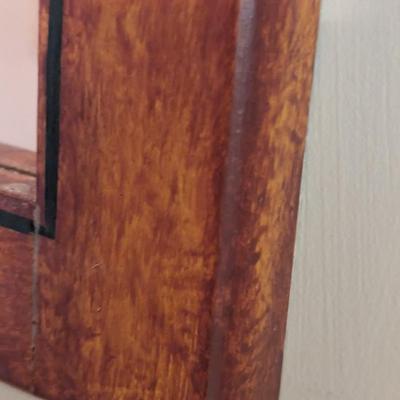 Decorative Wood Wall Mirror 17 1/2" x 10 1/4" (H)