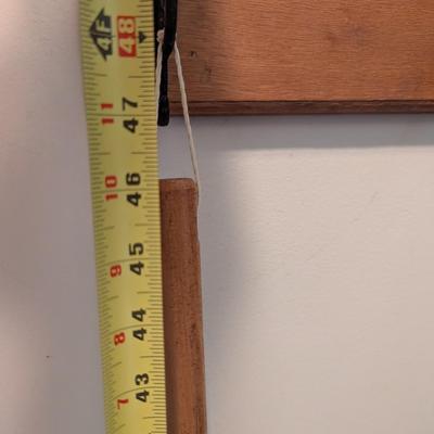 Early American Woven Besom Oak Dowel Handle Broom (H)