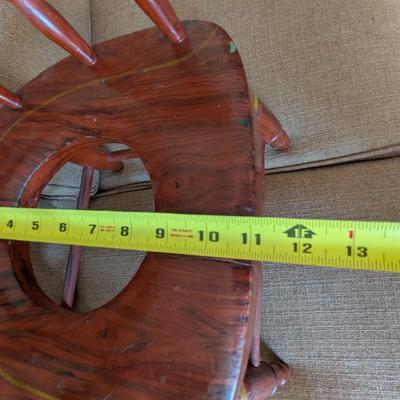 Antique Wooden Child's Potty Chair Painted (D)