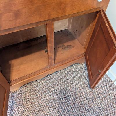 Antique Wood Hutch (Contents Not Included) (D)