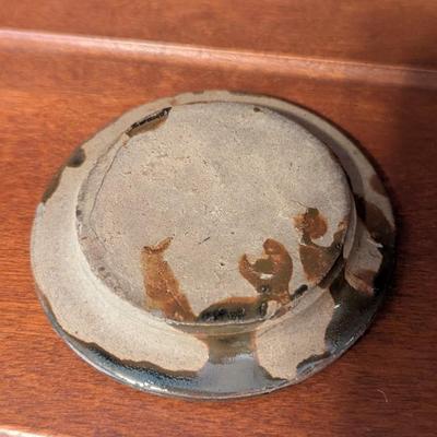 Glazed Stoneware Crock With Lid (D)