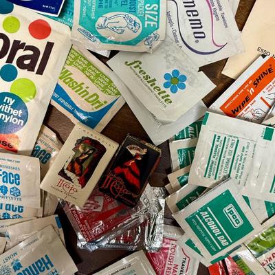Vintage Advertising Lot of Misc. Soaps, Wipes, Disposables, etc