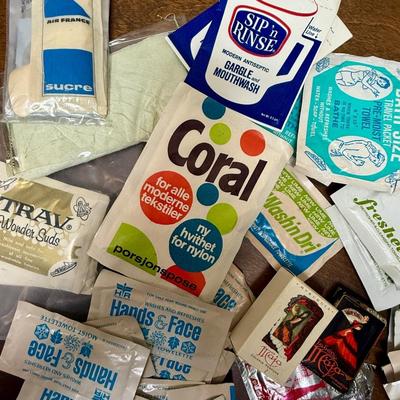 Vintage Advertising Lot of Misc. Soaps, Wipes, Disposables, etc