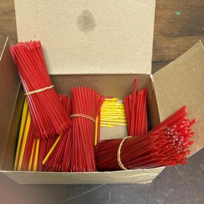 Vintage Lot of plastic Arrow Skewers Pics for appetizers