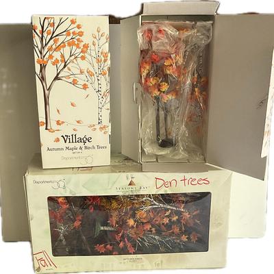 G1030 Lot of Department 56 Autumn Trees