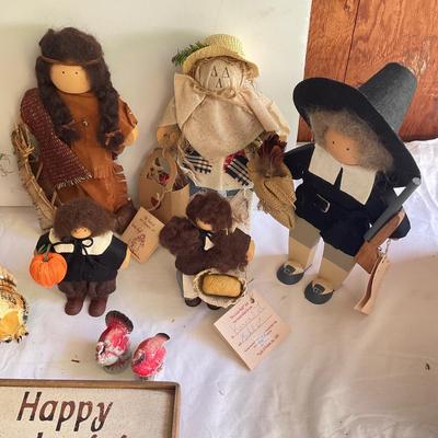 G1033 Lot of Hand crafted Lizzie High Dolls for Fall Theme