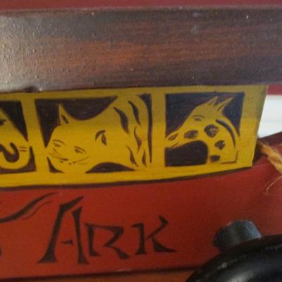 Noah's Ark Wheeled Wooden Boat (D)