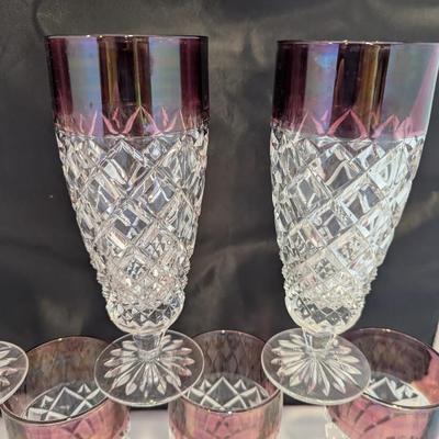 8 - Christopher Stuart Regency Ruby Iced Tea Glasses #1 (DR)