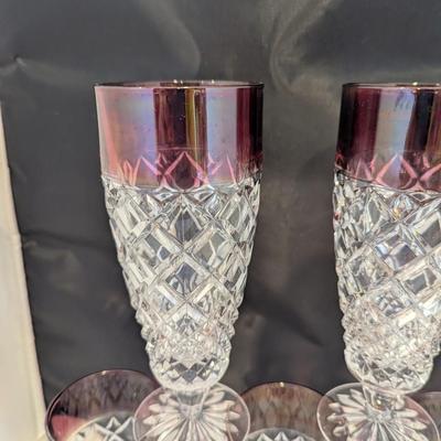 8 - Christopher Stuart Regency Ruby Iced Tea Glasses #1 (DR)