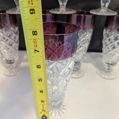 8 - Christopher Stuart Regency Ruby Iced Tea Glasses #1 (DR)