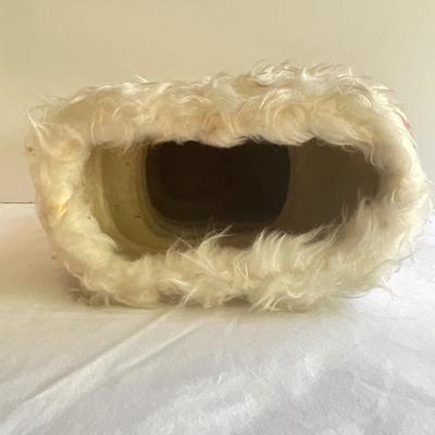 G1041 Large Vintage Paper Maché Santa Boot