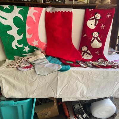 G1046 Large Lot of Christmas Stockings