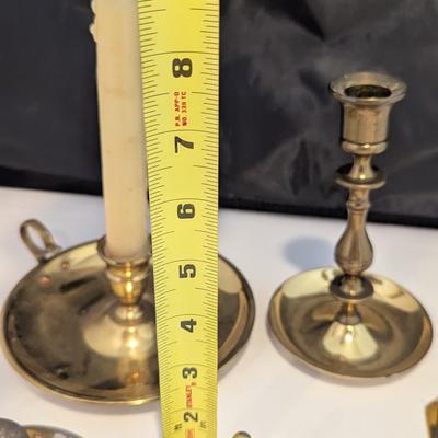 Vintage Brass Candle Holders (DR)