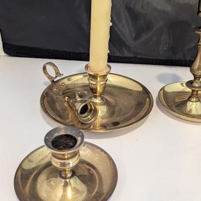 Vintage Brass Candle Holders (DR)