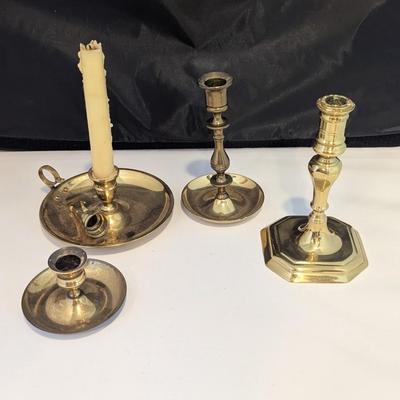 Vintage Brass Candle Holders (DR)