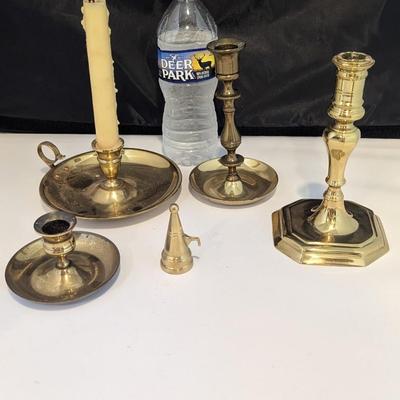 Vintage Brass Candle Holders (DR)