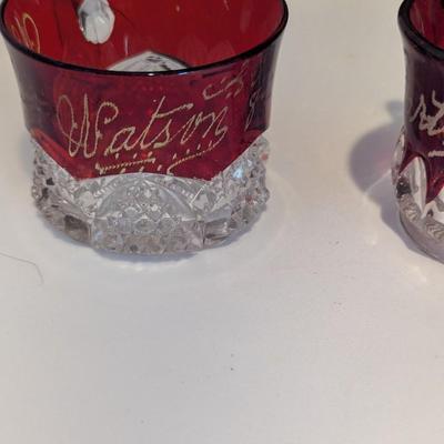 Ruby Red Flash Glasses Early 1900's (DR)