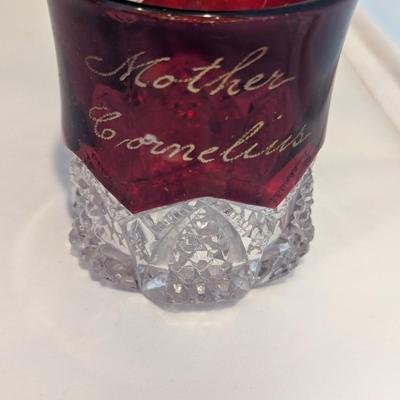 Ruby Red Flash Glasses Early 1900's (DR)
