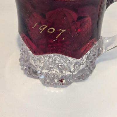 Ruby Red Flash Glasses Early 1900's (DR)