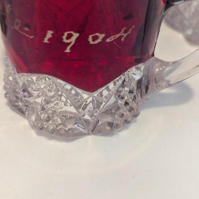Ruby Red Flash Glasses Early 1900's (DR)