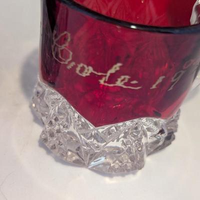 Ruby Red Flash Glasses Early 1900's (DR)
