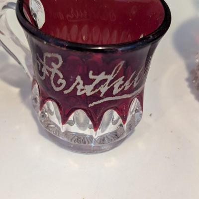 Ruby Red Flash Glasses Early 1900's (DR)