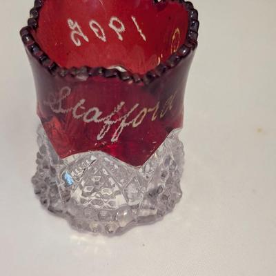 Fair & Expo Ruby Red Flash Collectible Memorabilia Glasses Late 1800's & Early 1900's #12 (DR)
