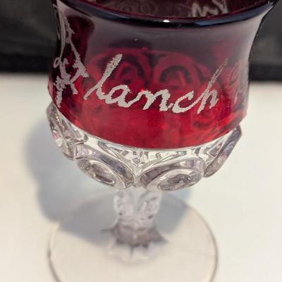 Fair & Expo Ruby Red Flash Collectible Memorabilia Glasses Late 1800's & Early 1900's #12 (DR)