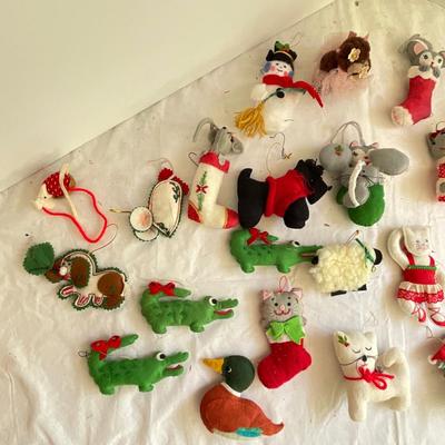 G1062 Lot of Handmade Felt Ornaments