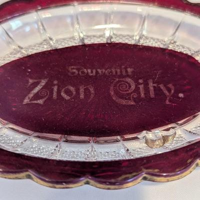 Souvenir City & States Ruby Red Flash Collectible Memorabilia Glasses Early 1900's #14 (DR)