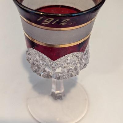 Ruby Red Flash Collectible Memorabilia Glasses Early 1900's #15 (DR)