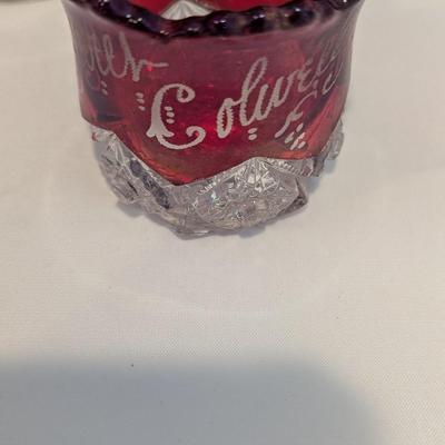 Ruby Red Flash Collectible Memorabilia Glasses Early 1900's #15 (DR)