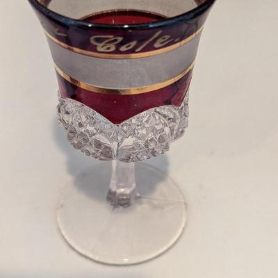 Ruby Red Flash Collectible Memorabilia Glasses Early 1900's #15 (DR)