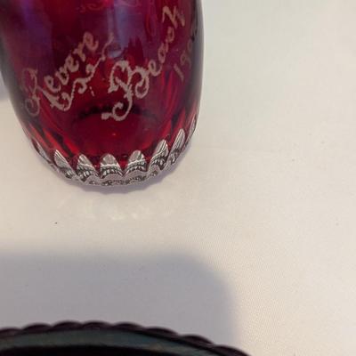 Ruby Red Flash Collectible Memorabilia Glasses Early 1900's #15 (DR)