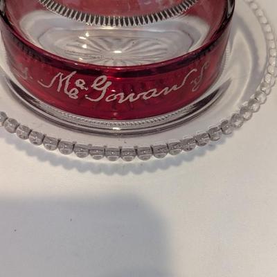 Ruby Red Flash Collectible Memorabilia Glasses Early 1900's #15 (DR)