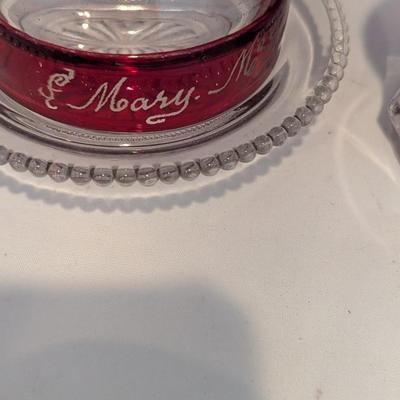 Ruby Red Flash Collectible Memorabilia Glasses Early 1900's #15 (DR)