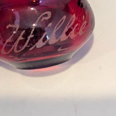 Ruby Red Flash Collectible Memorabilia Glasses Early 1900's #16 (DR)