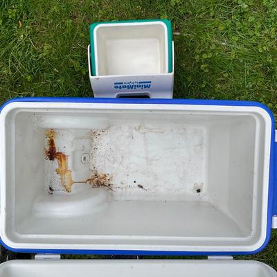 G1091 Lot of Coleman and Mini mate Coolers